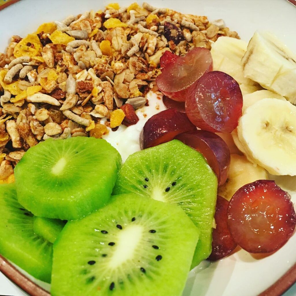 Post el entrenamiento del día ! rico desayuno! ...