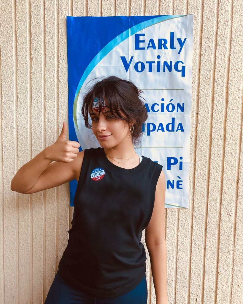 Camila Cabello: I JUST VOTED IN MY STATE OF FLORIDA!!!!!!!! ELECTION DAY IS NOVEMBER 6 AND EARLY… I JUST VOTED IN MY STATE OF FLORIDA!!!!!!!! ELECTION DAY IS NOVEMBER 6 AND EARLY...