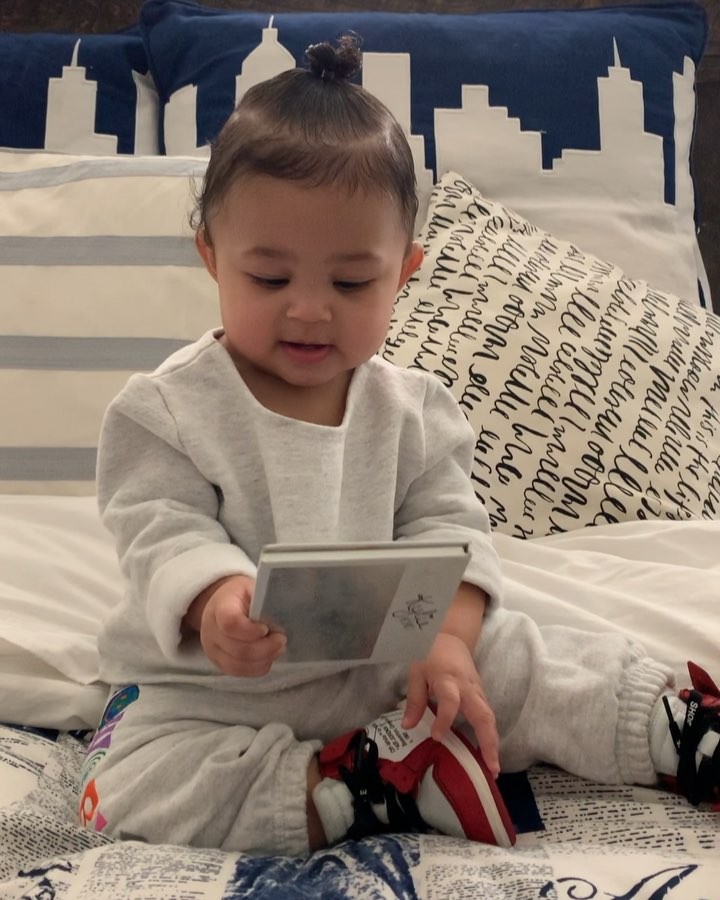 trying to teach her some new words ...