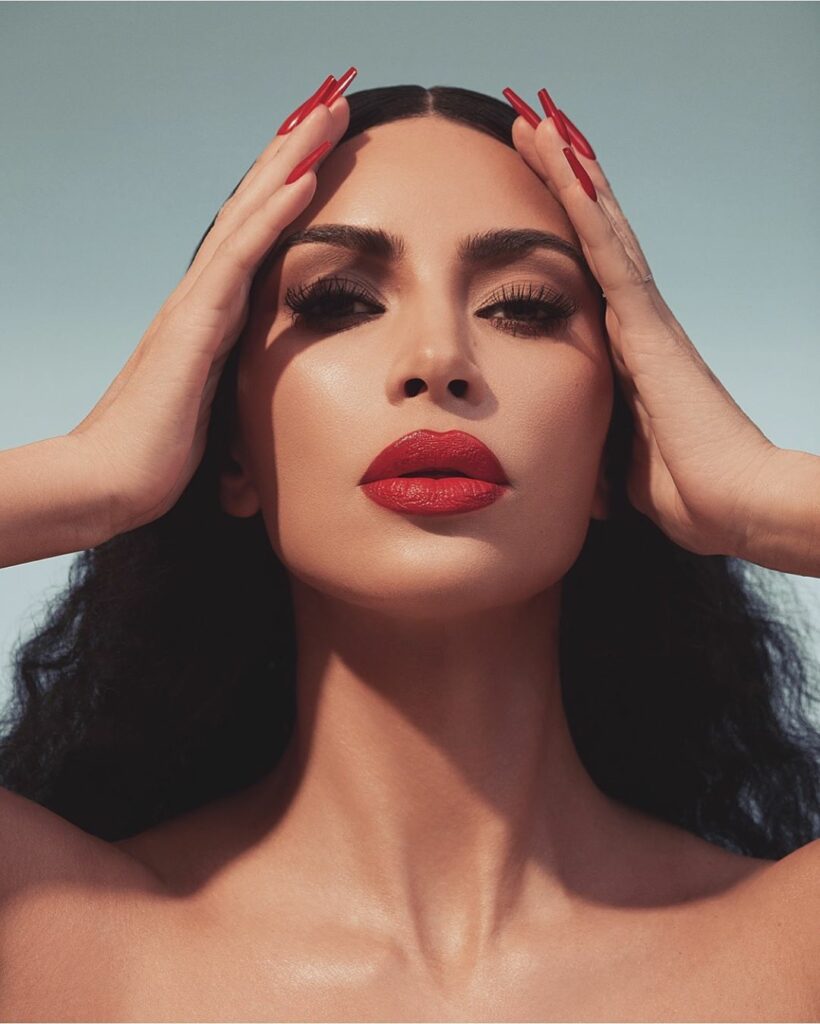 The first ever @kkwbeauty Classic Red Crème Lipstick for $18 and Red 1 Lip Liner...