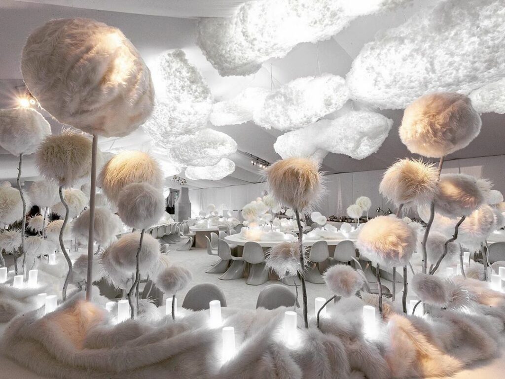 Love seeing this decor. Very Dr. Seuss, Lorax, Grinch vibes. Creative Directed b...