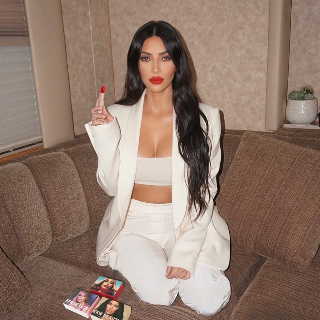 Wearing the new @kkwbeauty Hot Sauce red lipstick & red lip liner 2, launching t...