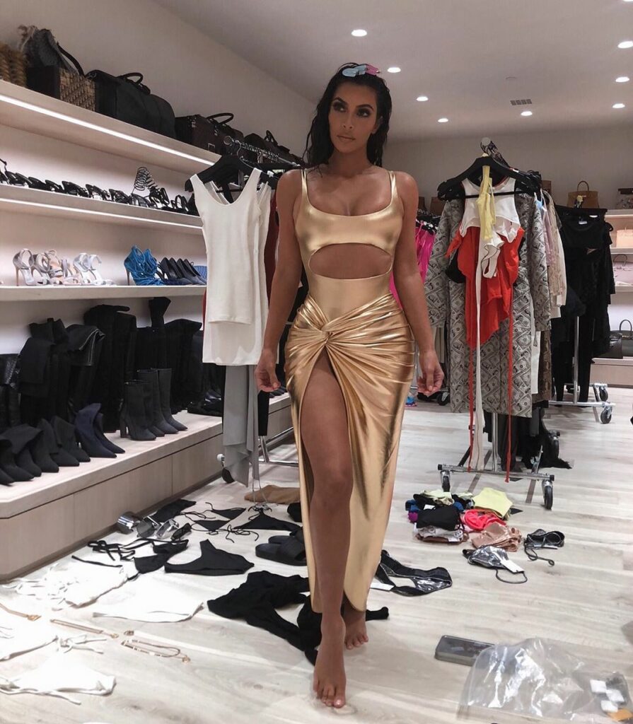 Going through old fitting pics & found this gold look that Kanye made for me for...