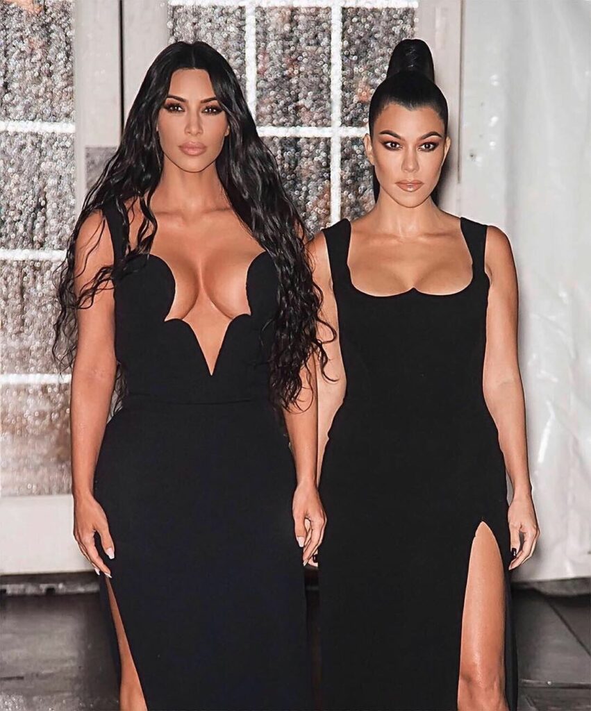 I love having a @versace sister twinning moment! Kourtney and I always seem to d...