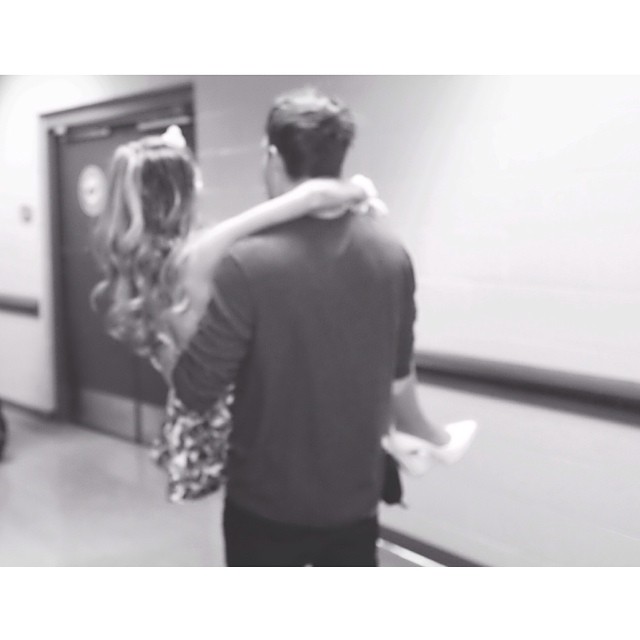 jones carrying me off stage. post show ritual when my feet are broken. @jonescro...