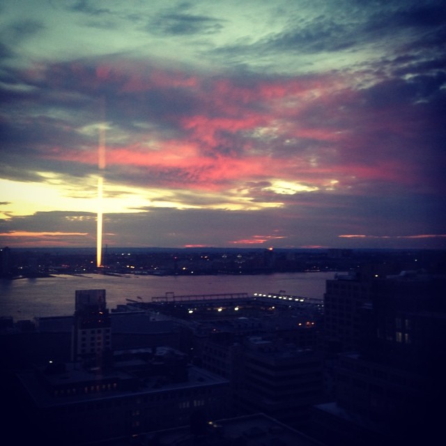 Pink clouds #NYC...