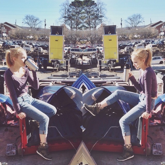 Early-morning-black-coffee-junk-yard-living. #BarelyLethal...