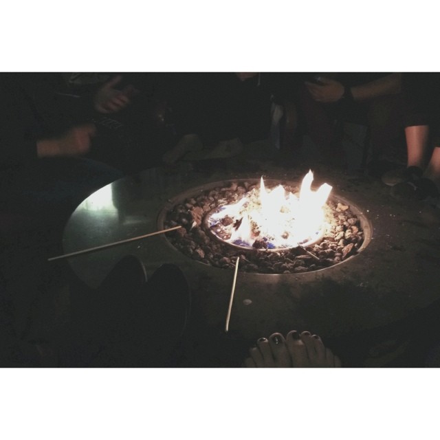 cold toes and smoky hair and Saturday nights in the summer...