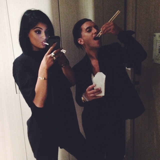 some takeout with my bestie to end the night...