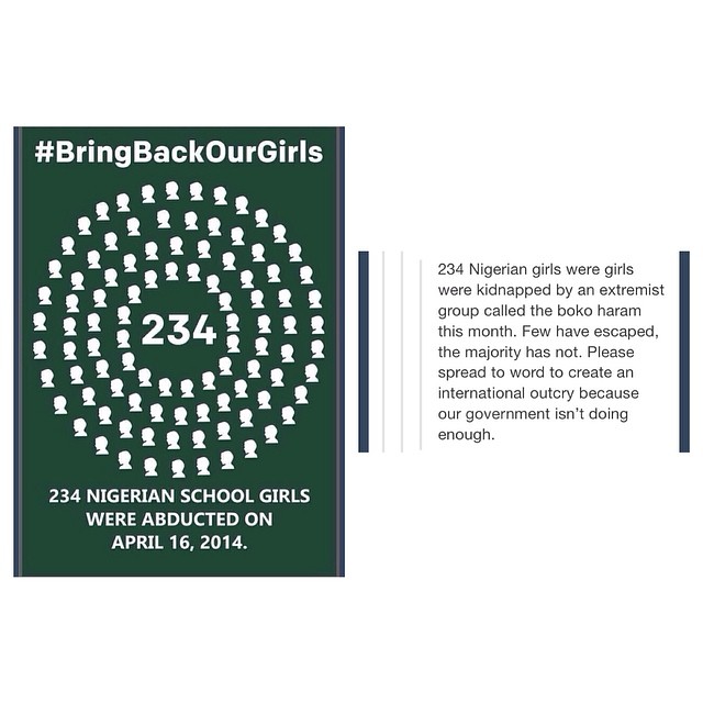 #BringBackOurGirls SHARE THIS BECAUSE YOU ARE A HUMAN OF THE EARTH AND SO ARE TH...