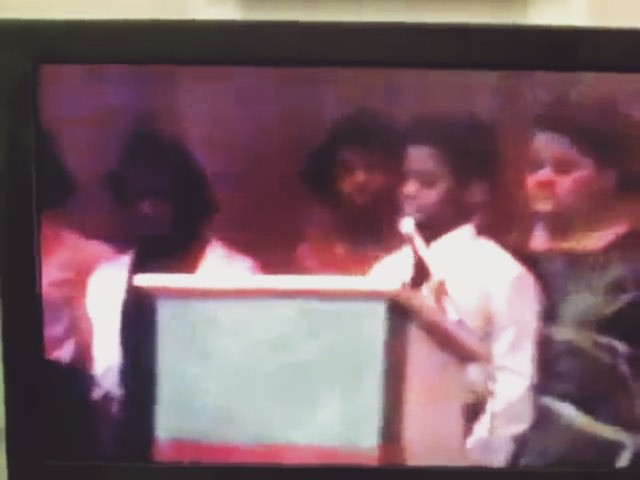 Baby Kanye reciting a Martin Luther King poem. Happy Martin Luther King Day...