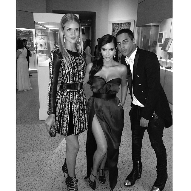 Balmain Babes #RosieHuntington #OliverRousteing #Balmain...