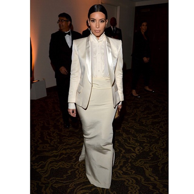 Tonight's look- Balmain blazer, Alexander McQueen top, Lanvin skirt...
