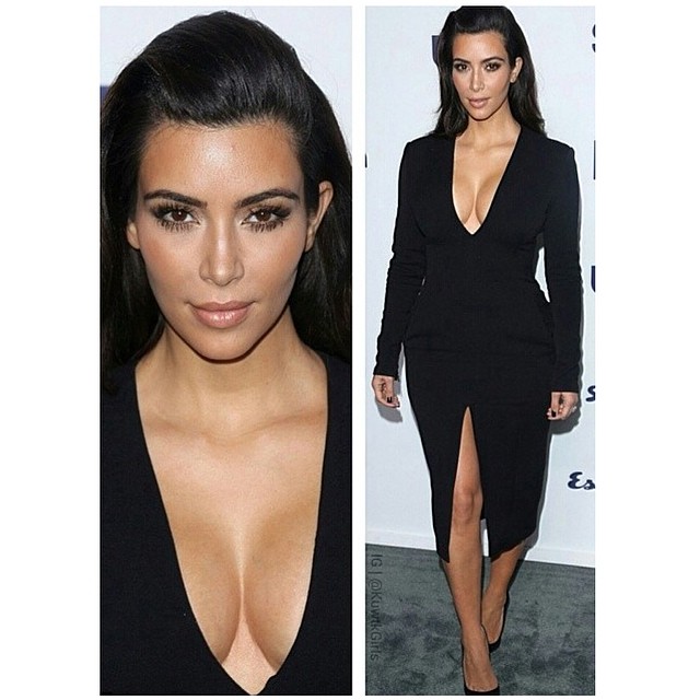 Tonight at NBC Universal Upfronts. Wearing Wes Gordon, Bronzy glam by @meredithb...