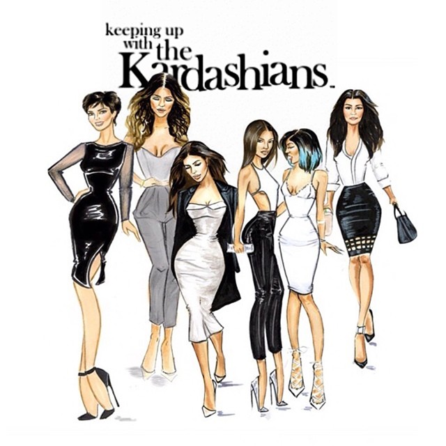 Keep up with us NOW East Coast on E! #kuwtk thanks @ponyy_boyy for this sketch!!...
