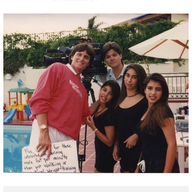 #TBT Shooting an infomercial with Bruce, @kourtneykardash @courtenaysemel #1992 ...