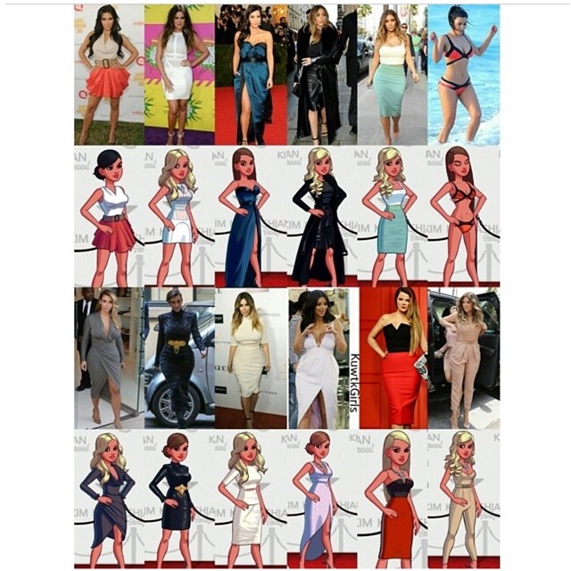 How cute @kuwtkgirls made these side by side looks of my video game app! Check i...