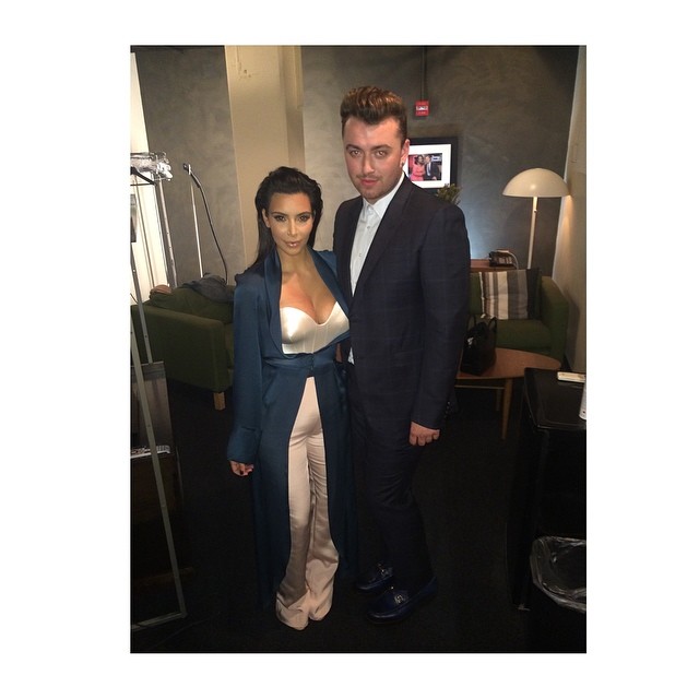 OMG I met Sam Smith! He's on Jimmy Kimmel tonight too. Tune in! Xo...