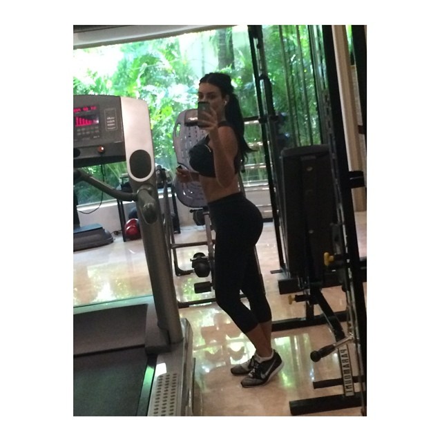 Gym time while my baby is napping!...