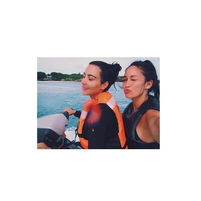 Not easy taking a selfie jet skiing...