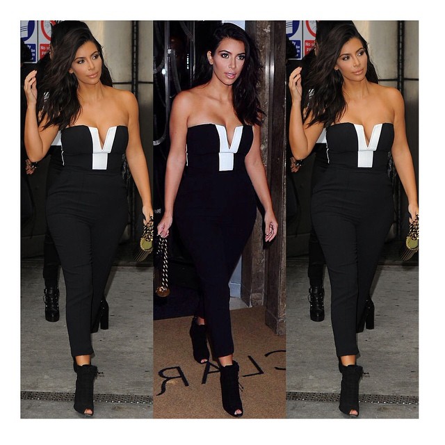 Today's look- Kardashian Kollection jumpsuit at Lipsy, Tom Ford boots. Glam by @...