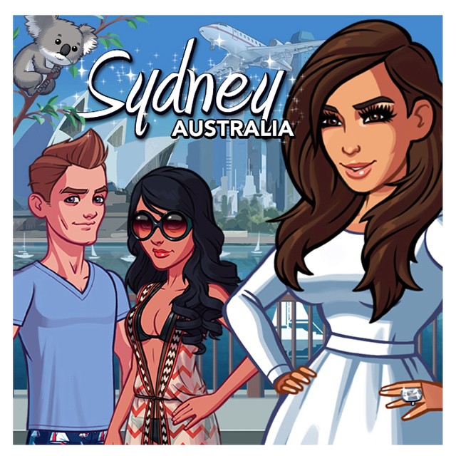 I’m in "the land down under” for a few weeks. Join me in Sydney! #KimKardashianG...