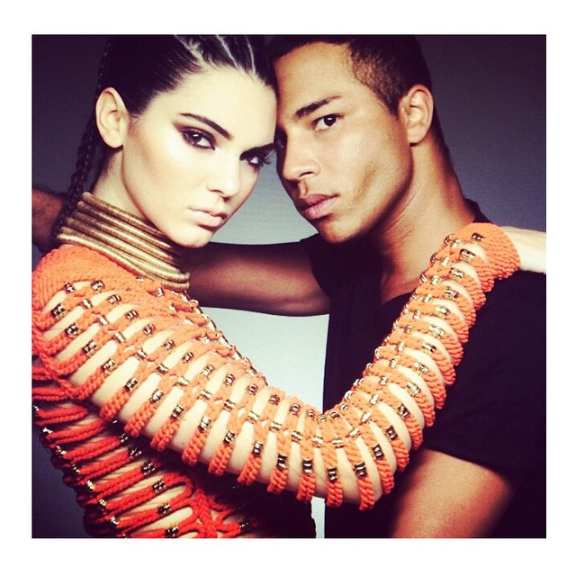 #Balmain #SundayTimesStyle @kendalljenner @olivier_rousteing...