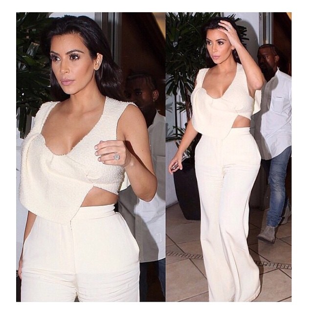 Love this look from the other night- JW Anderson top, Chloe pants. Make up @joyc...