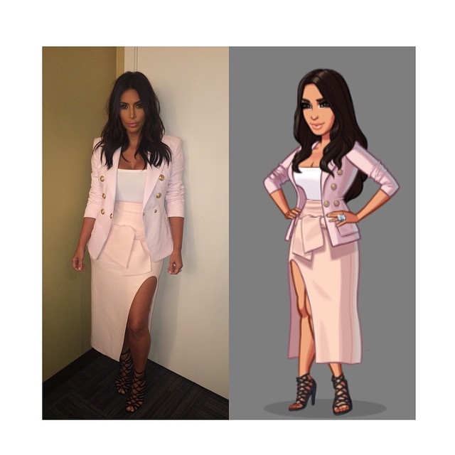 B*tch stole my look! #NewOutfitAlert #KimKardashianHollywoodGame...