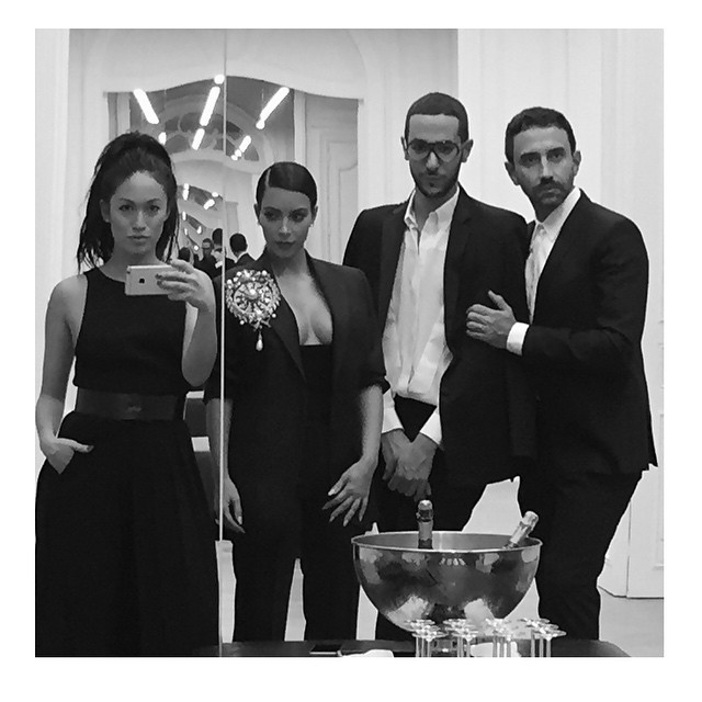 Thank you @riccardotisci17 for dressing me up tonight for Carine's party! #Given...