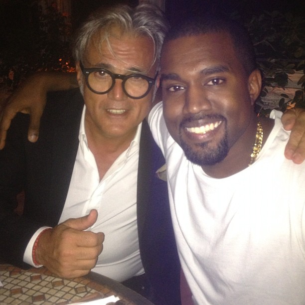 My 2 fav boys!!!! @GiuseppeZanotti @KanyeWest ...