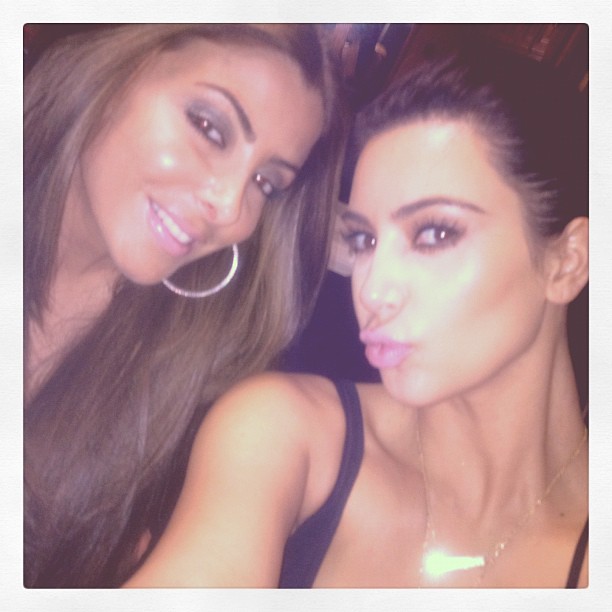 I missed my girl @larsapippen kisses ...