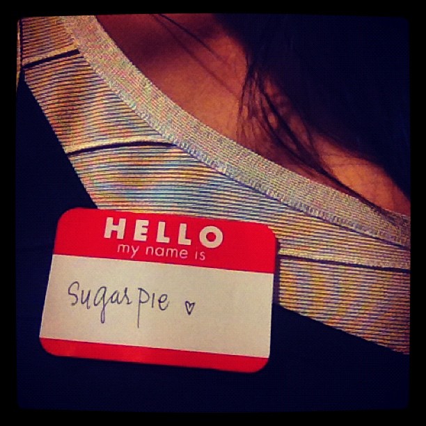 Hello my name is Sugar Pie. ...