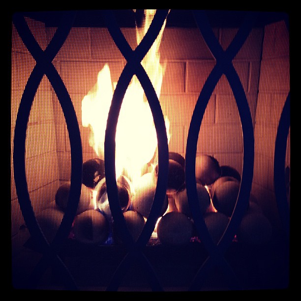 Rain day fire...