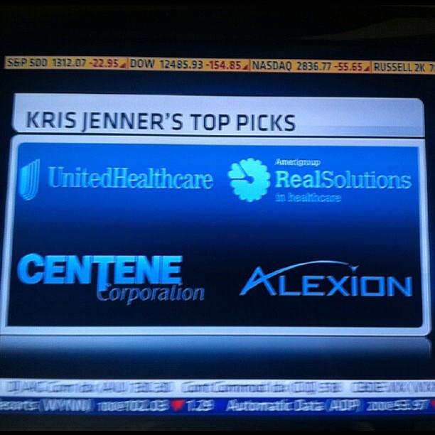 Would you take stock advice from Kris Jenner? LOL Luckily it's not my mom & ther...