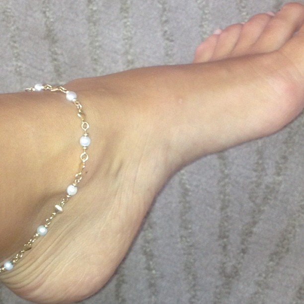 This anklet my mom & Bruce gave to their bridesmaids at their wedding! I was 11y...