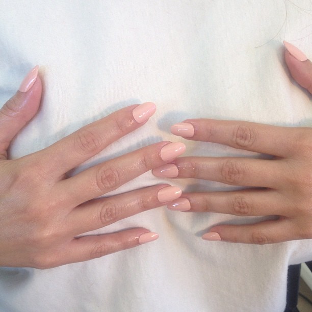 Loving my new nude nails ...