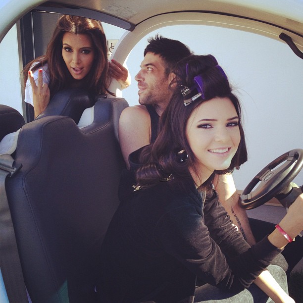Ridin' dirty @kimkardashian @kendallnjenner ...
