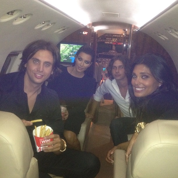 This is how we do.... Private plane & Wendy's! DNC party here we come...