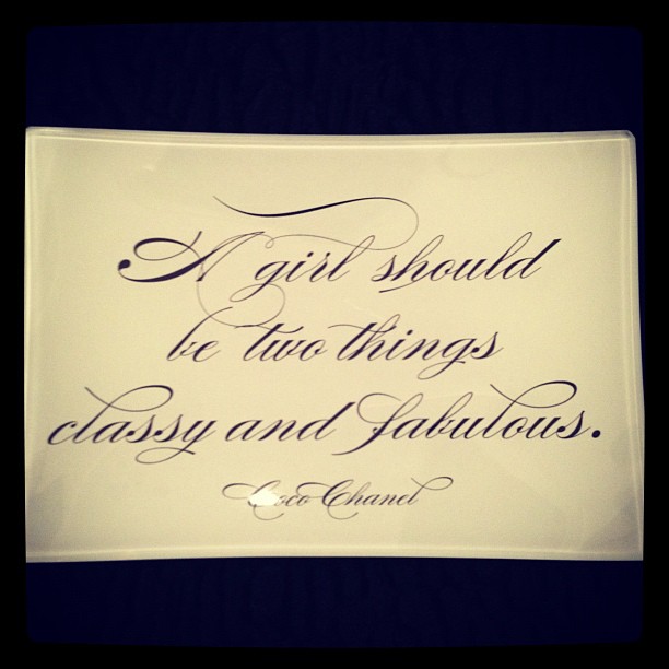 Coco Chanel...