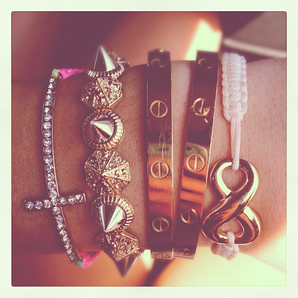 Thank you @pinkaccessories for the arm candy ...