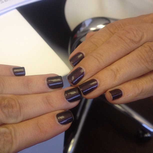 Like mother like daughter...we're both wearing our Nicole by OPI color "smile fo...