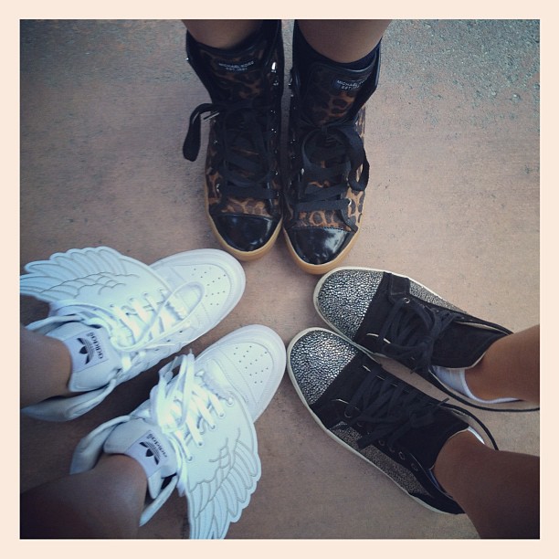 Shoe swag tonight...