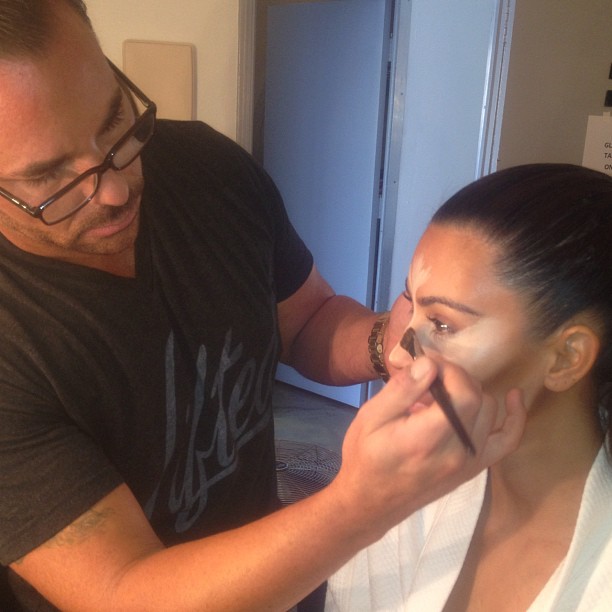 At our UK Kardashian Kollection shoot! @scottbarnes68 glam...