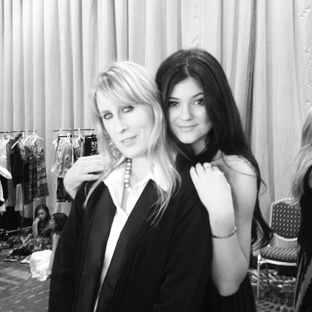 Getting ready backstage with Lizzy....