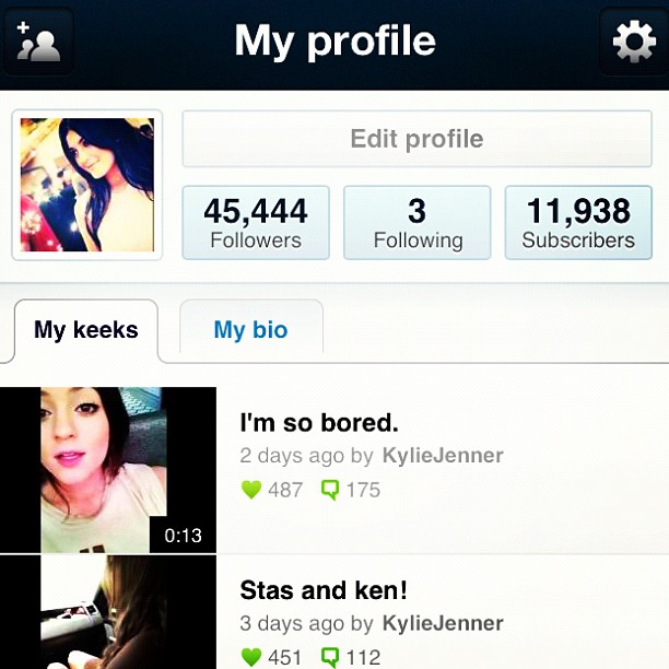 Follow me on keek!!!...