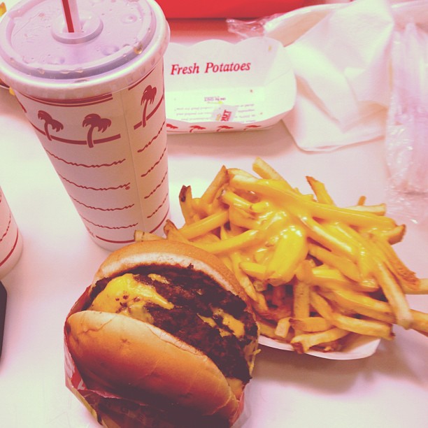 I was just a little hungry.  #3by3 #cheesefries @robkardashian...