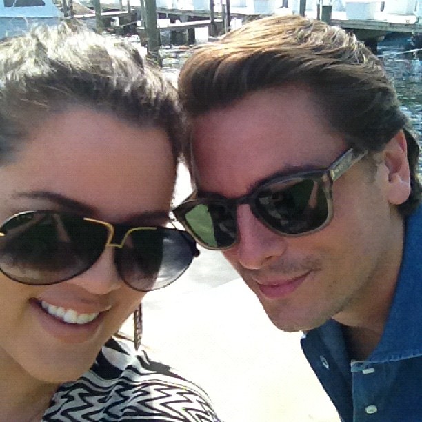 Sunglass kiss. #Awkward...