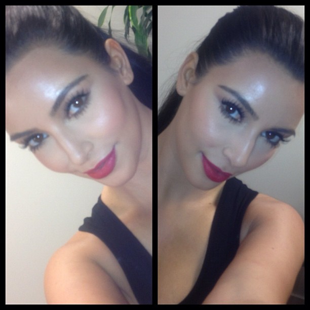 Different pose different nose! LOL that's why I always pose w my chin down or ex...