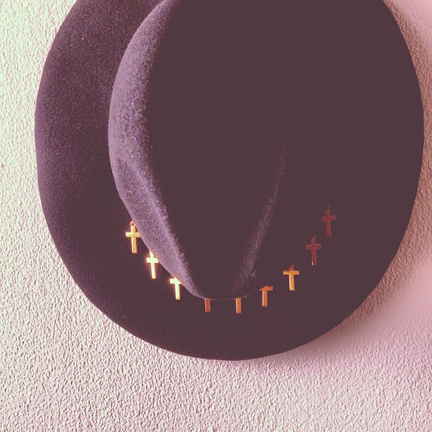 Love this hat I'm wearing for one of the shots. @LFstores...